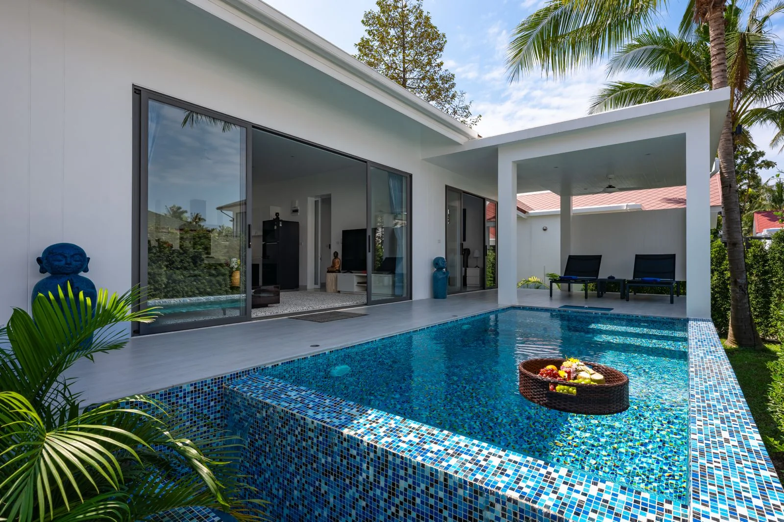 Private pool within the villa courtyard